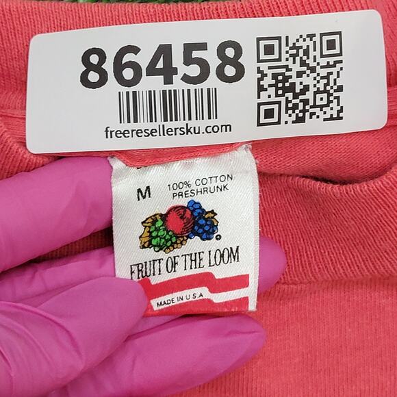 Vintage 1991 University-of Italy Shirt Womens Medium 18x26 Pink - Picture 7 of 15